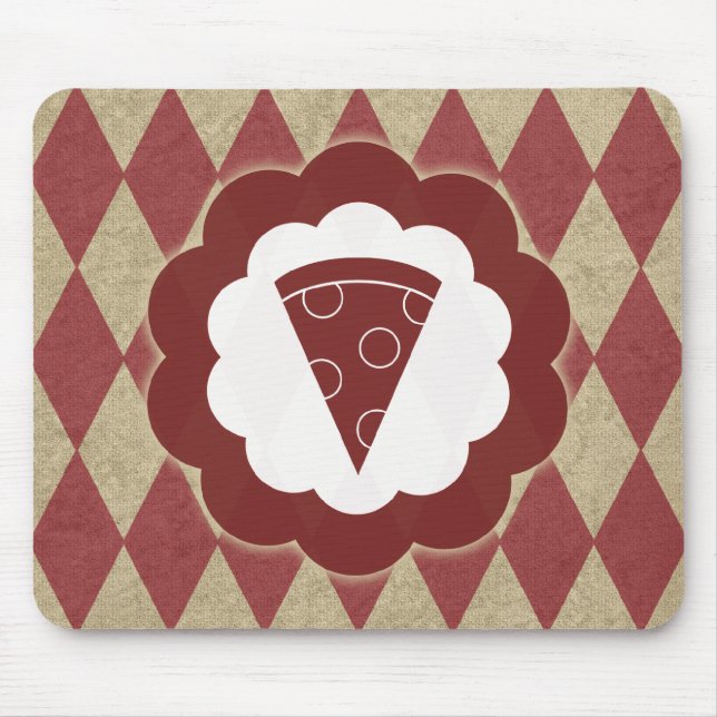 Tapis De Souris diamants de la pizza (Devant)