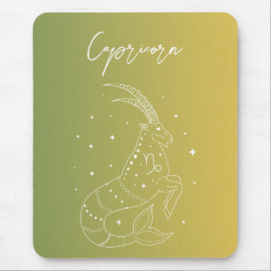 Tapis De Souris Diamètre du signe étoile du zodiaque de Capricorne