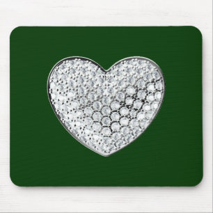 Tapis De Souris Diamond Heart - vert bg