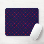 Tapis De Souris Diamond Shaped Red Heart & Line Art<br><div class="desc">This design feestbright red hearts almost connected by diagonal red making a diamond shape, or a square rotated 45 degrees. A simple pattern and theme that doesn't scream romance from the highest mountain, perfectly acceptable as a gift to friends and family as well as in the workplace. Feel free to...</div>