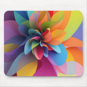 Tapis De Souris Diaphragme coloré abstrait