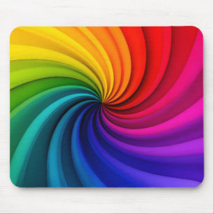 Tapis De Souris Diaphragme coloré abstrait