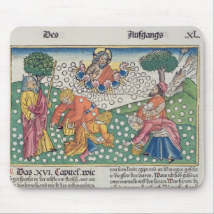 Tapis De Souris Dieu 13-22 de l'exode 16 fournit les cailles et la