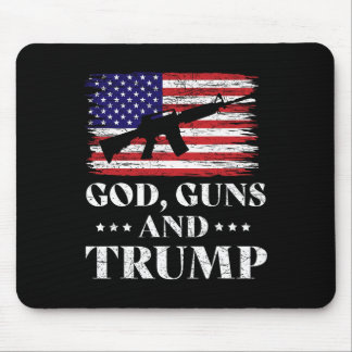 Tapis De Souris Dieu Armes Et Trump