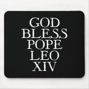Tapis De Souris Dieu béni le pape Leo Xiv American Pope Papal Cele