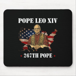 Tapis De Souris Dieu Béni Pape Leo Xiv Pape Leo Xiv Chemise Pape L