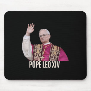 Tapis De Souris Dieu bénisse le pape Léon Xiv 26e pape