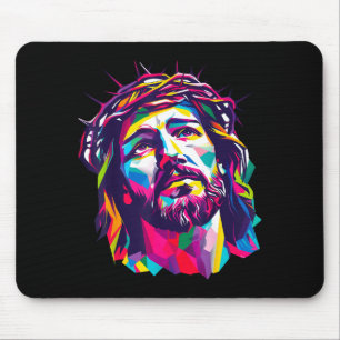 Tapis De Souris Dieu chrétien Christus Religieux Croire Bénis F