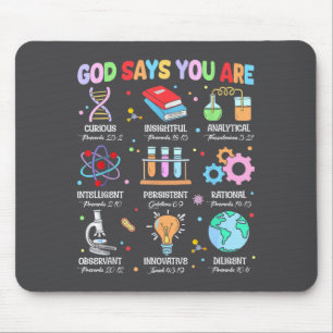 Tapis De Souris Dieu chrétien dit que je suis verset biblique scie