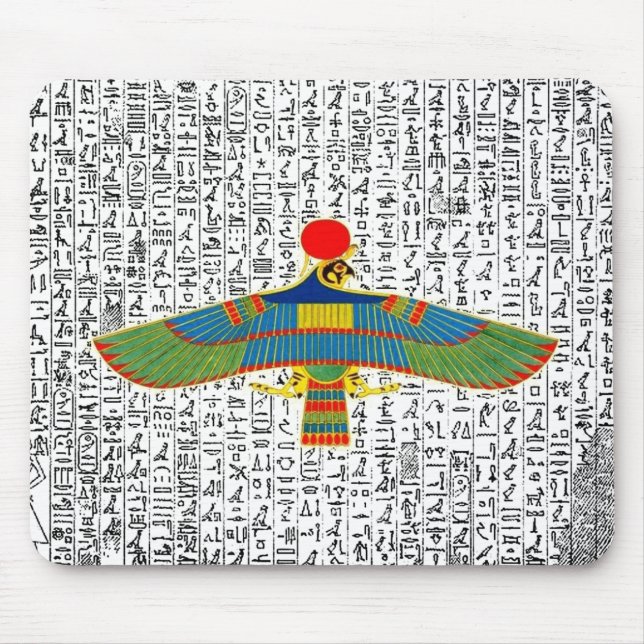 Tapis De Souris Dieu égyptien antique Horus Hawk Mousepad (Devant)