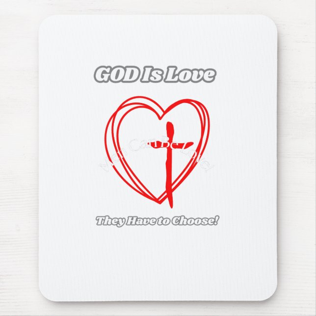 Tapis De Souris "Dieu est Amour." (Devant)
