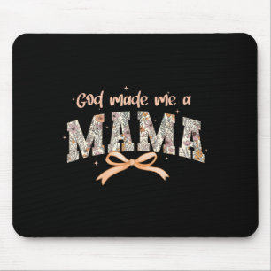 Tapis De Souris Dieu m'a fait une maman chrétienne stylée basée su