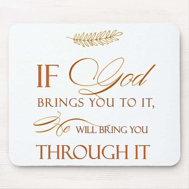 Tapis De Souris Dieu s'éloigne (Devant)