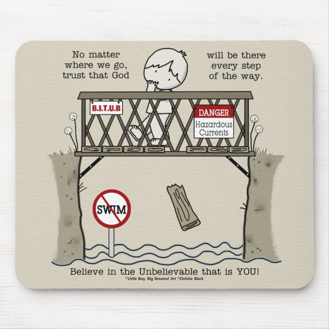 Tapis De Souris Dieu sera là (Devant)