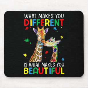 Tapis De Souris Différente Belle Pièce de Puzzle de Sensibilisatio