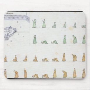 Tapis De Souris Différentes positions du corps pendant la prière