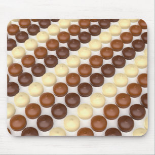 Tapis De Souris Différents marshmallows enrobés de chocolat