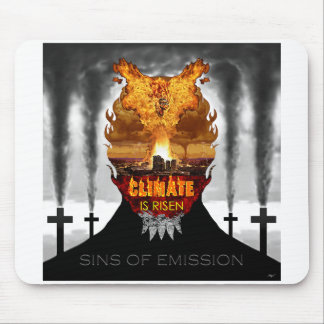 Tapis De Souris Digital painting about climate change.