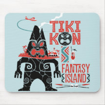 Tapis de souris d'île d'imaginaire de Tiki Kon
