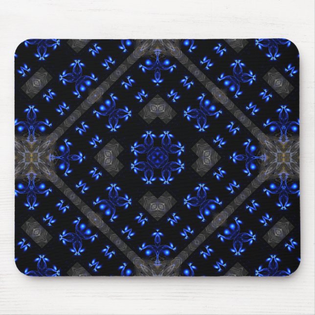 Tapis De Souris Dimensions bleues Motif Mousepad (Devant)