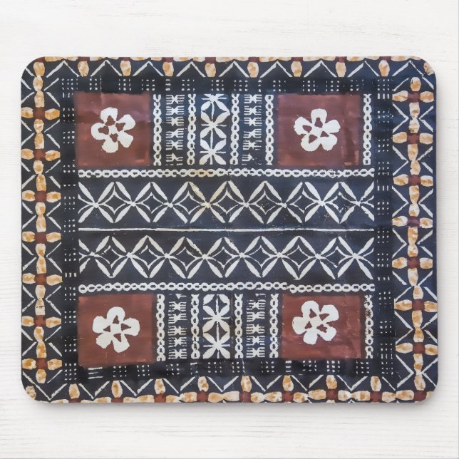 Tapis de souris d'impression de tissu de Tapa des (Devant)