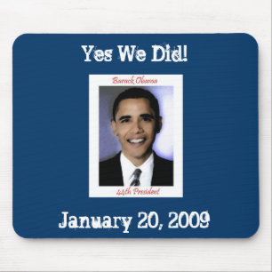 Tapis de souris d'inauguration d'Obama