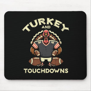 Tapis De Souris Dinde de Thanksgiving et touchés Footbyll Hommes B