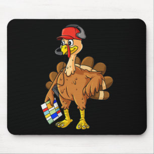 Tapis De Souris Dinde de Thanksgiving Football Coach Amusement Gar