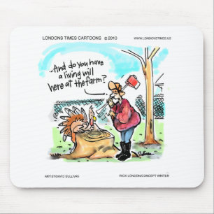 Tapis De Souris Dinde de Thanksgiving Testament Humoristique Cadea