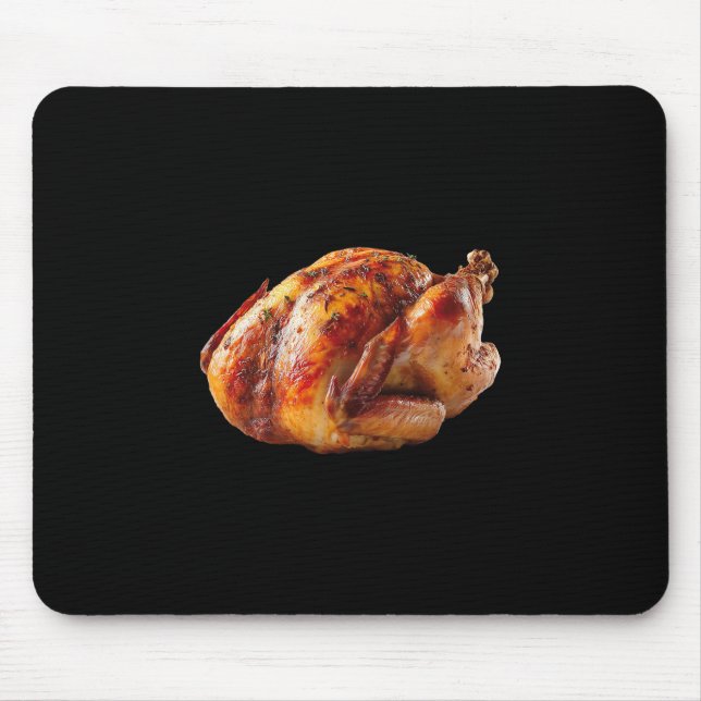 Tapis De Souris Dinde drôle de costume de nourriture de Thanksgivi (Devant)