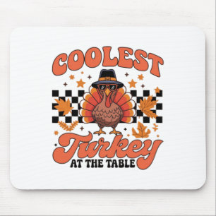 Tapis De Souris Dinde la plus cool à la table drôle de Thanksgivin