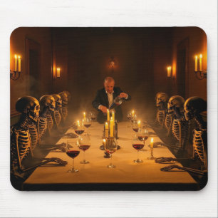 Tapis De Souris « Dîner avec les morts » — Un festin gothique