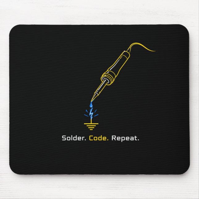 Tapis de souris d'ingénierie embarquée Solder Code (Devant)