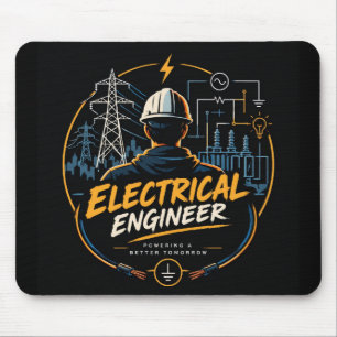 Tapis de souris d'ingénieur électricien pour un av