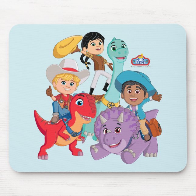 Tapis De Souris Dino Ranch Yee Haw ! (Devant)