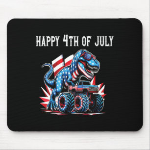 Tapis De Souris Dino T-rex Chemise Pour Garçons 4 juillet Chemise