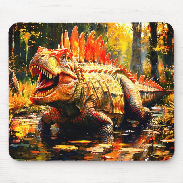 Tapis De Souris Dinosaur effrayant (Devant)