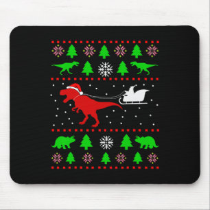Tapis De Souris Dinosaur Vilain Noël Pour Adultes Enfants