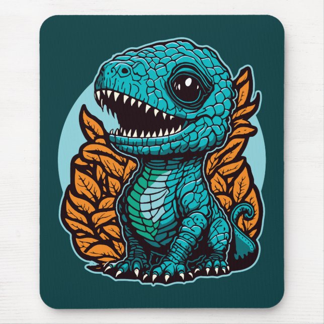 Tapis De Souris Dinosaure Bébé mignon (Devant)