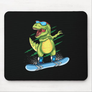 Tapis De Souris Dinosaure cool planche à neige ski dabbing T Rex S
