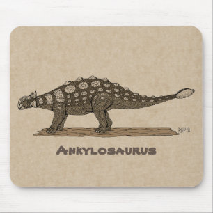 Tapis De Souris Dinosaure crétacé Ankylosaurus