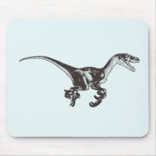 Tapis De Souris Dinosaure Mousepad de Velociraptor