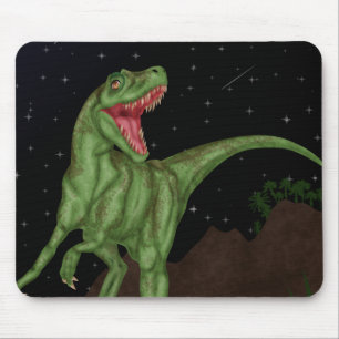 Tapis De Souris Dinosaure - Nuit préhistorique