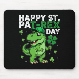 Tapis De Souris Dinosaure Saint-Patrick Chanceux Shamrock Irlandai