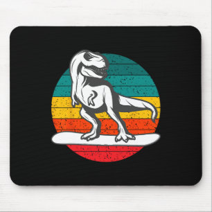 Tapis De Souris Dinosaure Snowboardeur Planche à Neige Sports d'Hi