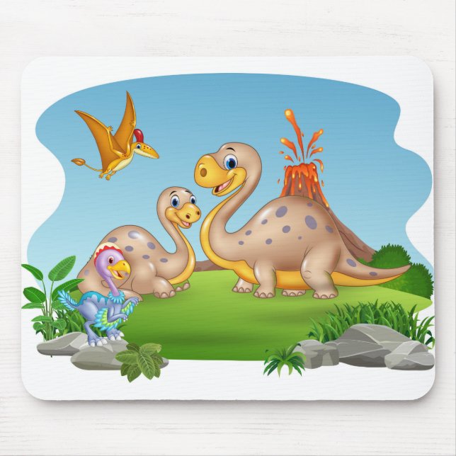 Tapis De Souris Dinosaures (Devant)