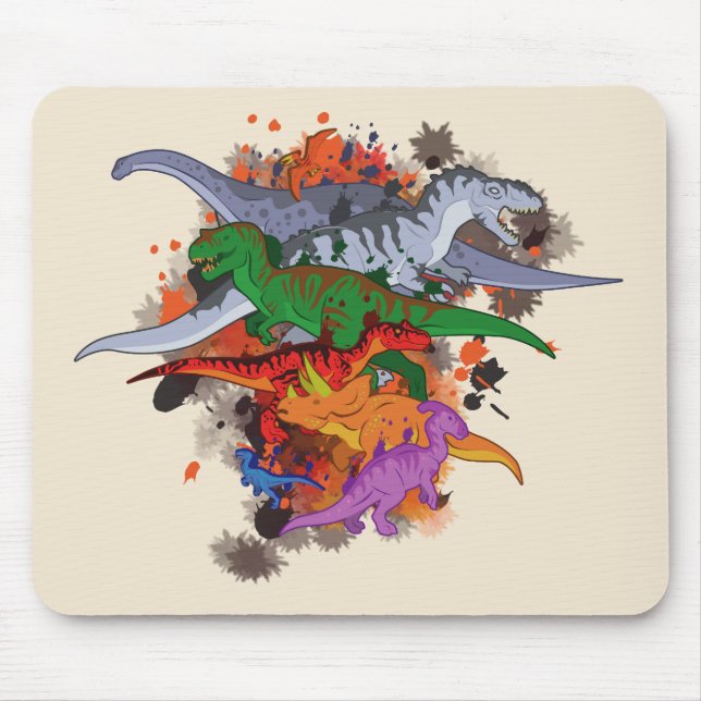 Tapis De Souris Dinosaures (Devant)