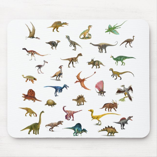 Tapis De Souris Dinosaures (Devant)