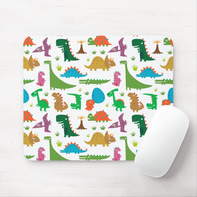 Tapis De Souris Dinosaures Abstraits (Avec souris)