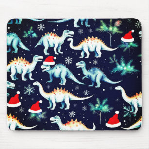 Tapis De Souris Dinosaures de Noël